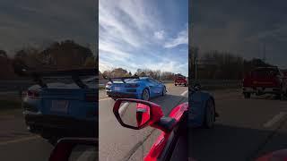 Toying with a 1064 hp 2025 C8 ZR1 -Not  (Stuck in Traffic fun commute) #c8 #zr1 #chevrolet #chevy