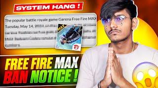 Very Bad News For Us Free Fire Max Ban Notice || Mysterious And Unknown Facts