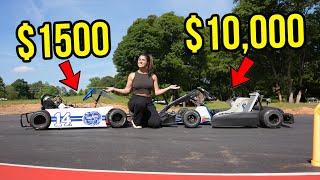 Cheap Dirt Oval Gokart Vs Road Course Race Kart