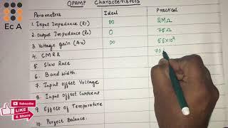 #30 OPAMP Characteristics || EC Academy