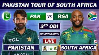 PAKISTAN vs SOUTH AFRICA 3rd ODI Match LIVE COMMENTARY | PAK vs SA ODI MATCH LIVE | PAK 20 OV