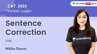 Sentence Correction | Verbal Logic l CAT 2022 l Unacademy CAT4MBA l Nitika Dawar