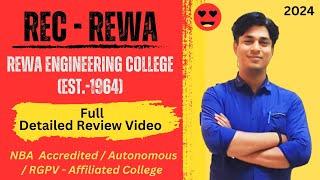 REC - Rewa ( Rewa Engineering College) Full Details Review Video || Fees || Hostel || Tech Fest ||