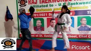 Girl Taekwondo Training