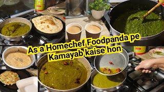 As a Homechef Foodpanda pe Kamayab hone ke lye kya krna chahiye| Sarson ka Saag Recipe| Sonia Vlogs