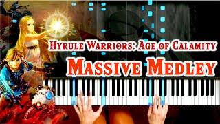 Hyrule Warriors: Age of Calamity MASSIVE MEDLEY incl. Mipha & Revali [Piano Cover][How To Play]