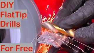 How To:- "Flat Bottom" Drill Bit, ?  Specialised Tools for FREE !