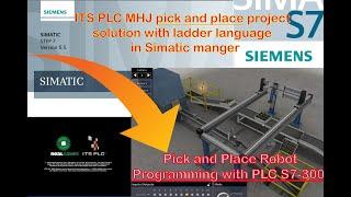 pick and place ITS PLC MHJ task solution with Simatic manger - pick and place robot PLC program