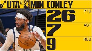 OSCAR-WINNER Mike Conley drains 3 to keep it close | UTAH JAZZ