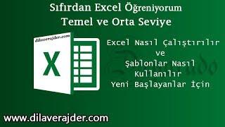 Excel Training Lessons 2 - How to Run Excel and How to Use Templates Beginners