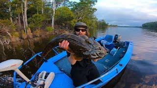 Catching GIANT Fish On Hardbodies At Lake Tyers