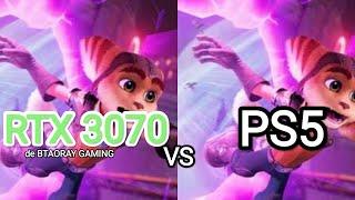 PS5 vs RTX 3070: Ratchet and clank rift apart performace fps