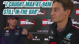 Max Verstappen Got Caught by George Russell in Las Vegas Bar still Partying in 9 AM!