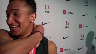 Donavan Brazier After Breaking World Record at 600m