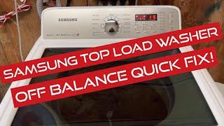 Samsung Washer Off Balance FIX! | Josh Cobb