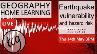 Tectonic Risk with Mark Rowe╎ Live interview╎Geography home learning