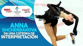 Patinaje artístico Beijing 2022: Anna Shcherbakova da una cátedra de interpretación