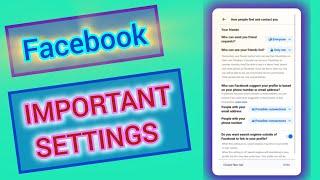 Some important settings for facebook account you must know #tricks #facebooktips #facebooktrick