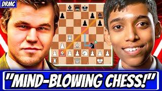 Praggnananda IS NOT HUMAN! Humbles Magnus Carlsen w/ SHOCKING MOVE! (Praggnanandhaa Vs Magnus!)