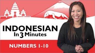 Learn Indonesian - Indonesian in Three Minutes - Numbers 1-10