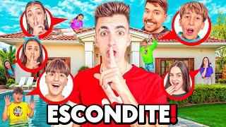 ESCONDITE ÉPICO EN CASA DE MRBEAST! *se lia parda!*