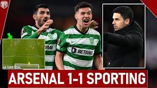 ARSENAL OUT! Pedro Gonçalves SCREAMER! Arsenal 1-1 Sporting Lisbon Highlights