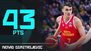 Nenad Dimitrijevic with an INSANE 43 PTS performance against Lithuania | EuroBasket 2025 Qualifiers