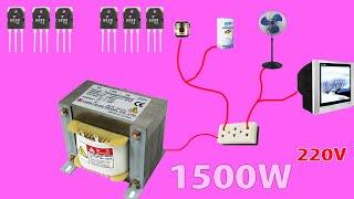 How to make a simple inverter 1500W,  B688 , creative prodigy #35