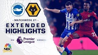 Brighton v. Wolves | PREMIER LEAGUE HIGHLIGHTS | 1/22/2024 | NBC Sports