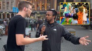 Man calls street preacher Transphobic | is the Bible Transphobic!?