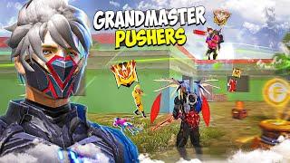 Grandmaster Pushers Can i do Booyah?‍️Duo vs Squad Gameplay Free Fire