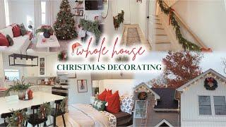 WHOLE HOUSE CHRISTMAS DECORATE WITH ME 2024 | Christmas decorating ideas