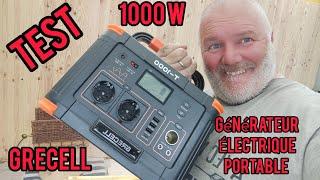 PRÉSENTATION ET TEST Générateur Électrique Portable 1000W, GRECELL 999Wh (VIDÉO PARTENARIAT)