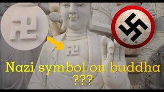 Nazi symbol on chinese stone buddha statues ???