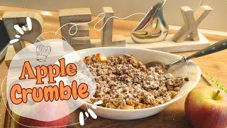 Apple Crumble, so light and easy to make, perfect apple dish for dessert and coffee