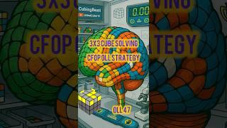 3x3 Cube Solver CFOP OLL Algorithm - Case 47 #cubing #3x3solve  #3x3cubetutorial #CFOP #OLL