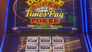 Aces Running Wild on Double Super Times Pay Video Poker