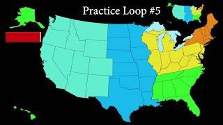 Learn all 50 States in about 20 minutes practice loops, anyone can do it.  Chapters in description.