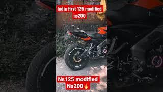 Ns125 modified Ns200 #viralvideo #foryou #trendingvideo #bajaj #youtube