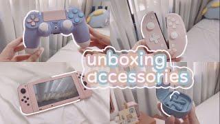  an asmr-ish gaming accessories pr haul || pamu, hex gaming, skull&co, funlab + stickietech [ad]