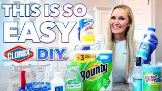 HOW TO MAKE HOMEMADE LYSOL DISINFECTING WIPES  DIY DISINFECTANT  CLOROX CLEANING SPRAY ALCOHOL