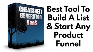 Cheatsheet Generator SaaS Review Bonus - Best Tool to Build a List & Start Any Product Funnel