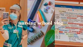 WEEK IN THE LIFE OF A NURSING STUDENT | studying for exam, clinical, self care in nursing school