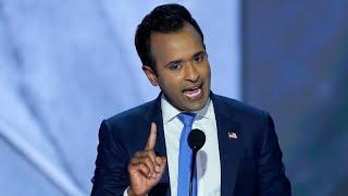 Vivek Ramaswamy, former presidential candidate, speaks at RNC 2024 in support of Donald Trump