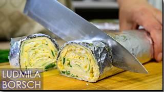 РУЛЕТИКИ из Лаваша с начинкой. Перекус за 5 минут.