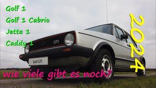 VW Golf 1 + Cabrio + Caddy + Jetta | wie viele gibt es noch?  | Bestand 2024