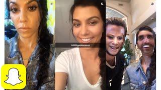 Kourtney Kardashian's FIRST SNAP STORY w/ Scott Disick | Kylie Snaps