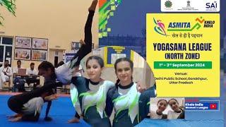 KHELO INDIA:- Yogasana league  (north zone )1/3/ September 2024￼ ( Delhi Public school , Gorakhpur)