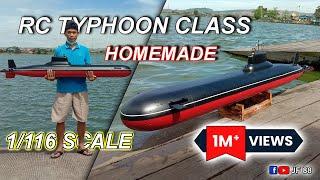 HOW I BUILT RC SUBMARINE TYPHOON CLASS 1.5M LONG SCRATCH - BUILD WITH FIBERGLASS