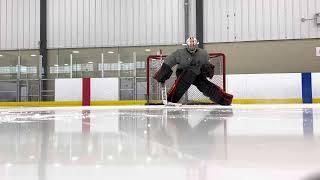 Speed adjustment drill. Adjusting directional push & lean ( Goalie Training Drill )